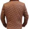 Kevin Costner Yellowstone S04 Quilted Jacket Back