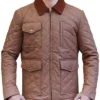 Kevin Costner Yellowstone S04 Quilted Jacket Front