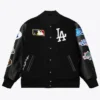 LA Dodgers Black Vintage Varsity Jacket