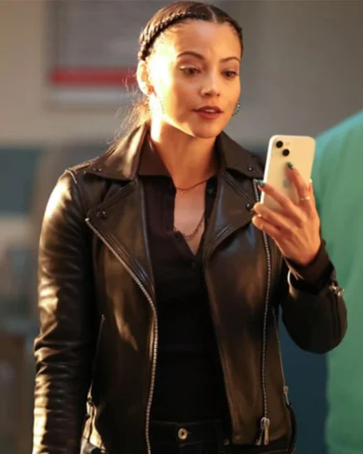 Lacey Quinn Found Black Biker Jacket