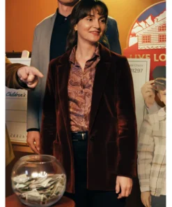 Leighton Meester Good Cop Bad Cop Velvet Blazer