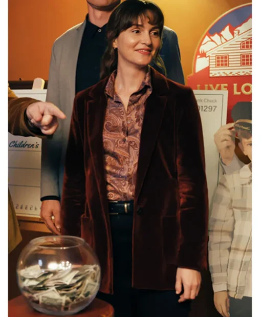 Leighton Meester Good Cop Bad Cop Velvet Blazer