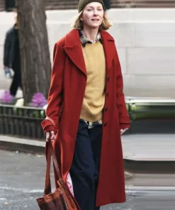 Naomi Watts The Friend Red Wool Coat