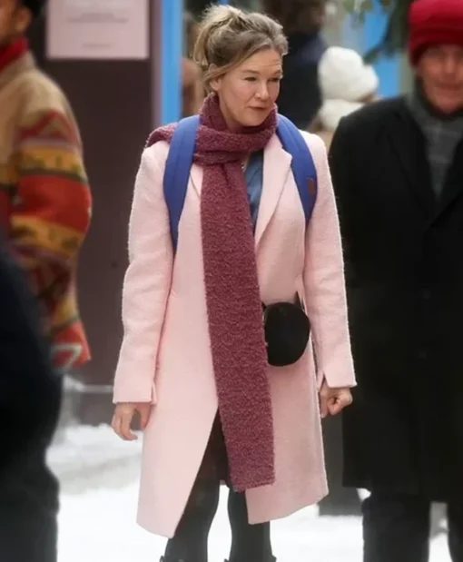 Renée Zellweger Bridget Jones Mad About The Boy Pink Coat