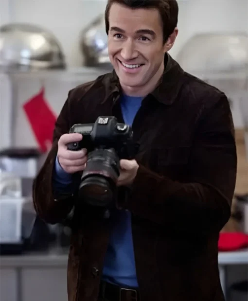 Robert Buckley An Unexpected Valentine Brown Suede Jacket