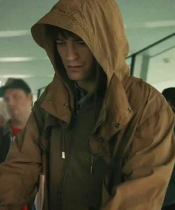 Robert Pattinson Mickey 17 Brown Hooded Jacket