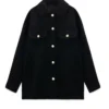 Sam Ghosts US S04 Black Wool Blend Jacket For Sale