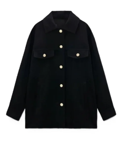 Sam Ghosts US S04 Black Wool Blend Jacket For Sale