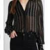 Sasha Gilmore General Hospital Black Stripe Shirt For Sale