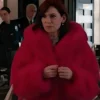 Shop Carrie Preston Elsbeth S02 Pink Fur Coat