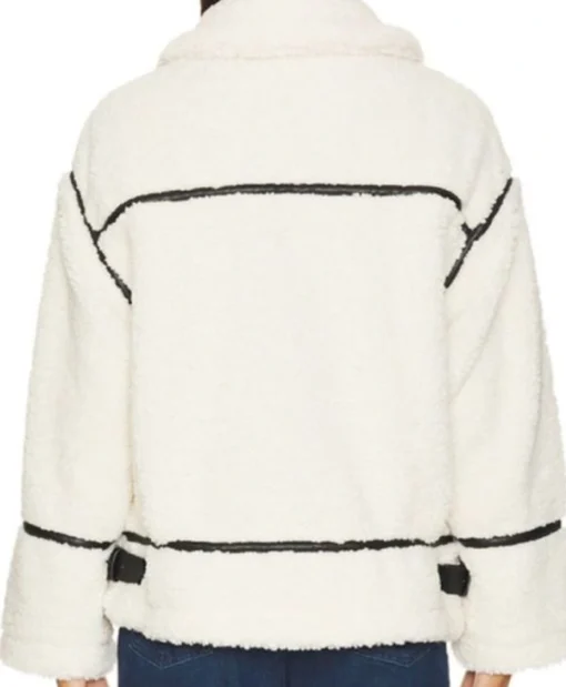 Shop Christina Hall Christina In The Country S02 White Sherpa Jacket