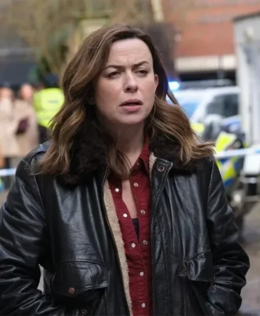 Shop Eve Myles The Crow Girl Black Leather Jacket