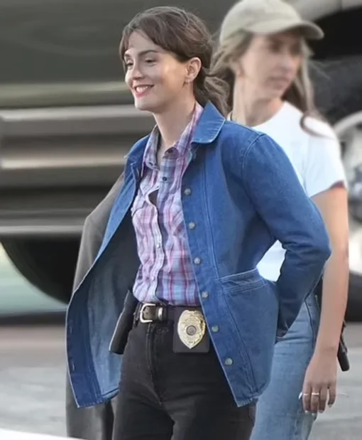 Shop Leighton Meester Good Cop Bad Cop S01 Denim Jacket