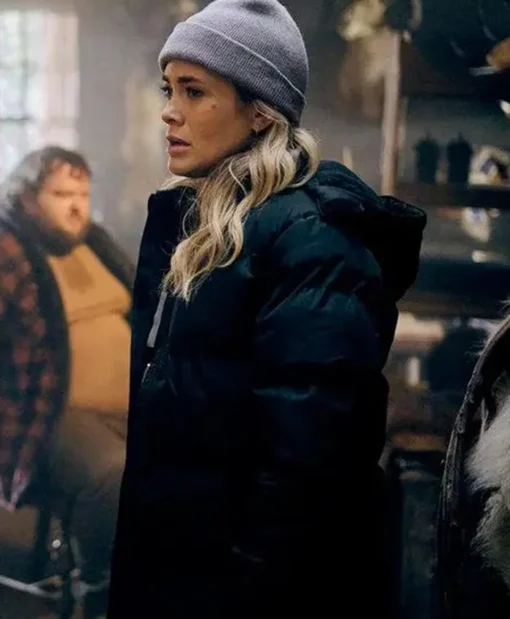 Shop Melissa Roxburgh The Hunting Party Puffer Jacket