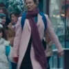 Shop Renée Zellweger Bridget Jones Mad About The Boy Pink Coat