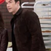 Shop Robert Buckley An Unexpected Valentine Brown Suede Jacket