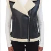 SkyMed S03 Stef Sherpa Leather Vest For Sale