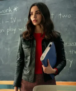 Sofia Carson The Life List Black Leather Jacket