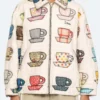 Sweet Magnolias JoAnna Garcia Swisher Tea Cups Print Jacket For Sale