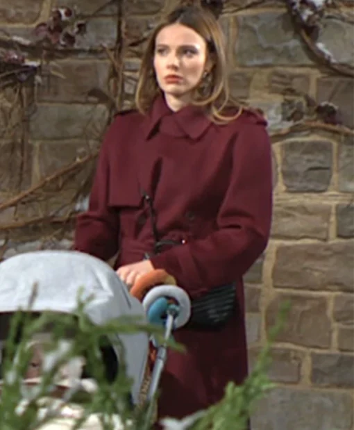 Tessa Porter The Young and the Restless Wool Coat For Women