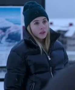 The Åre Murders Carla Sehn Black Puffer Jacket