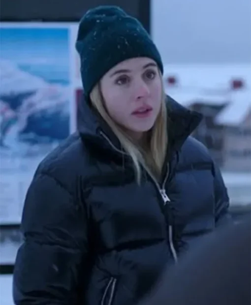 The Åre Murders Carla Sehn Black Puffer Jacket
