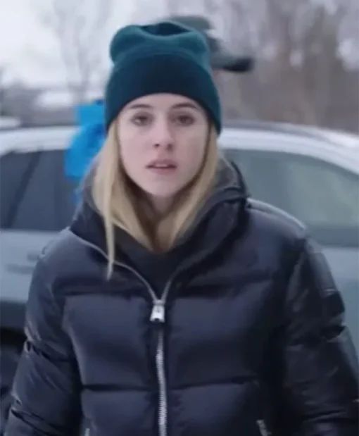 The Åre Murders Carla Sehn Black Puffer Jacket For Sale