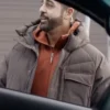 The Åre Murders Kardo Razzazi Brown Puffer Jacket For Sale