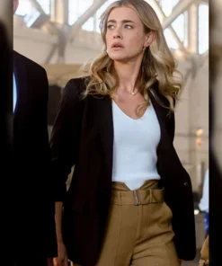 The Hunting Party Melissa Roxburgh Black Blazer