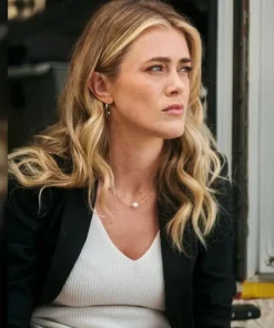 The Hunting Party Melissa Roxburgh Black Blazer For Sale