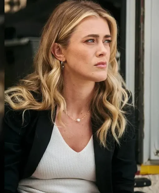 The Hunting Party Melissa Roxburgh Black Blazer For Sale