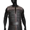 The Last Kingdom S03 Uhtred Black Leather Vest Front