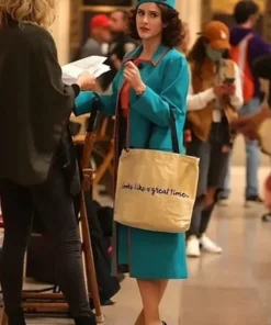 The Marvelous Mrs. Maisel S05 Rachel Brosnahan Blue Coat