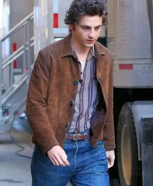 Timothee Chalamet A Complete Unknown Brown Jacket