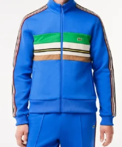 Tristan SkyMed S03 Blue Striped Zipper Jacket For Sale