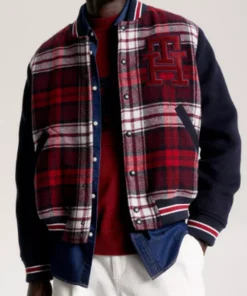 Tristan SkyMed S03 Tartan Bomber Jacket For Sale