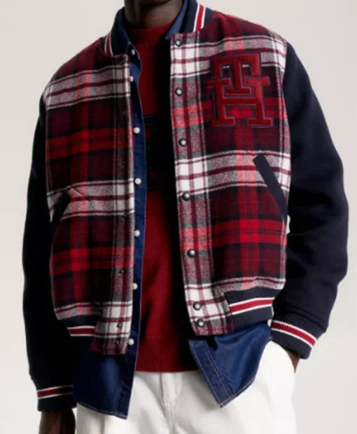 Tristan SkyMed S03 Tartan Bomber Jacket For Sale