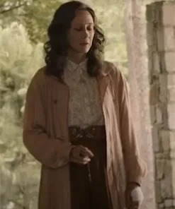 Vera Farmiga The Conjuring Last Rites Pink Cotton Coat