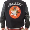 Vintage Looney Tunes Varsity Jacket Back