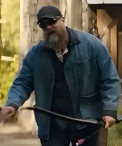 A Working Man 2025 David Harbour Denim Jacket