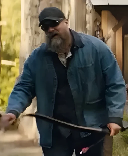 A Working Man 2025 David Harbour Denim Jacket