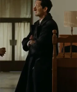 Adrien Brody The Brutalist Black Trench Coat For Sale