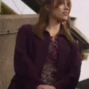 Aimee Lou Wood Toxic Town Purple Jacket For Sale