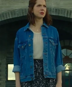 Amalia Uys Tuiskoms Blue Denim Jacket For Sale