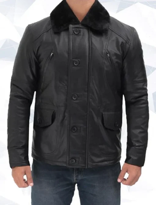 Amandad Four Pockets Shearling Leather Jacket
