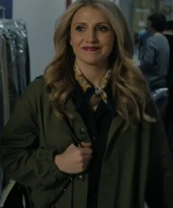 Annaleigh Ashford Happy Face Green Coat For Sale