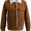 Asher Angel Shazam Brown Shearling Jacket