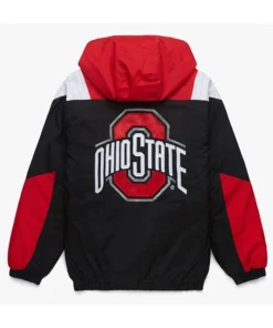 Blackout Ohio State Buckeyes Pullover Hooded Jacket Back