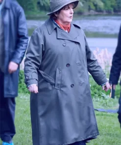 Brenda Blethyn Vera S14 Grey Trench Coat For Sale