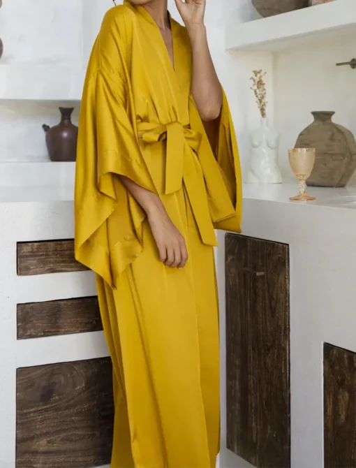 Buy Gold Kimono Robe